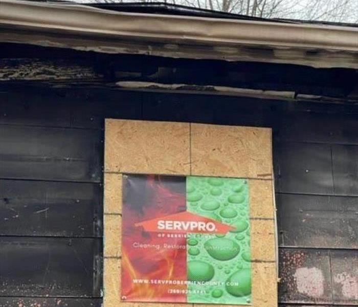 SERVPRO sign on house